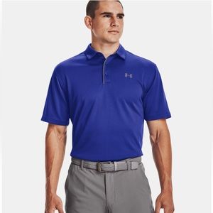 Under Armour Heatgear Graphite Royal Blue Polo